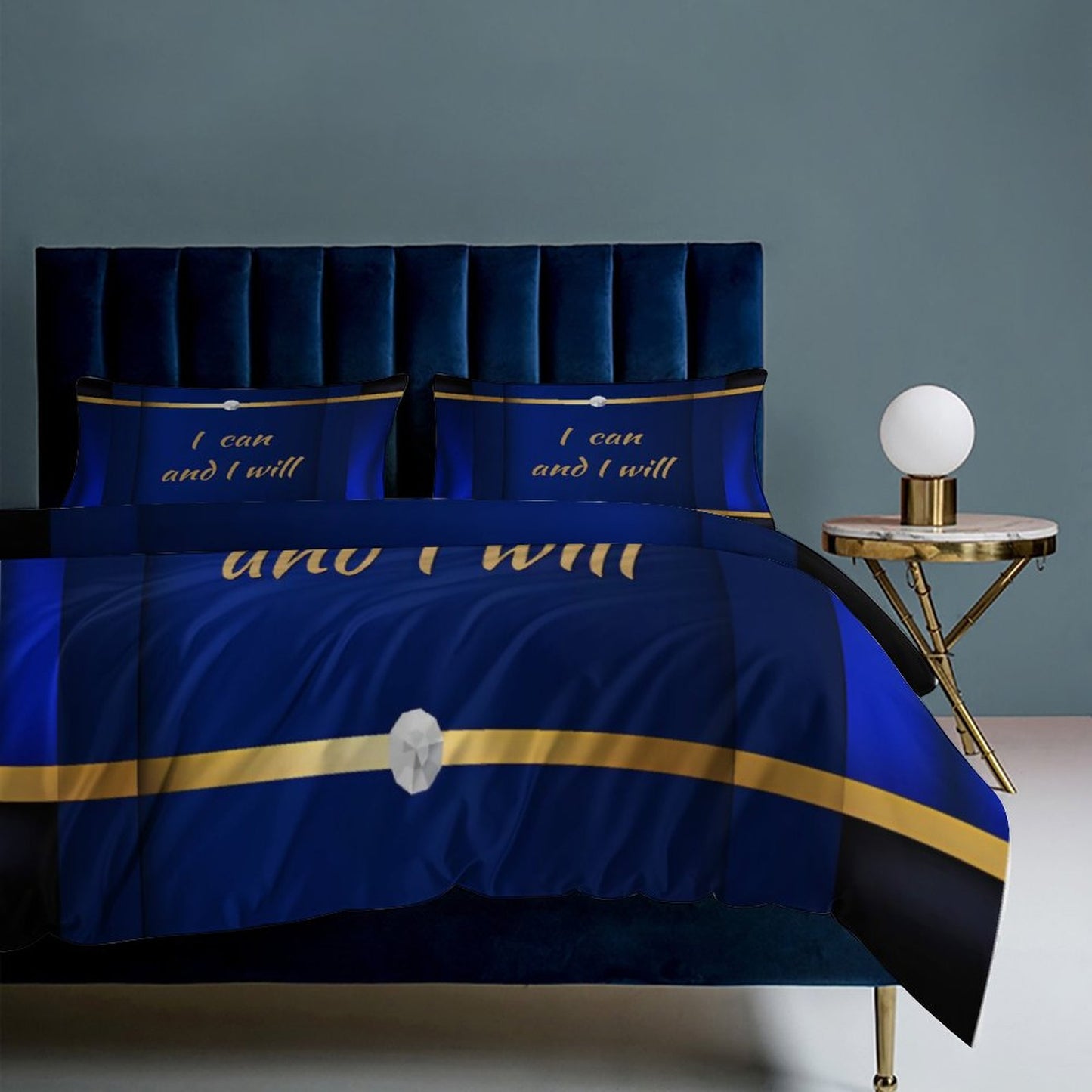 3-Piece Bedding Set-86"×70"/ 218×177cm (Dual-sideded Printing)