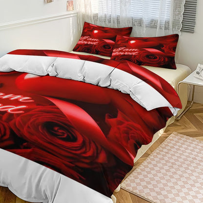 3-Piece Bedding Set-90"x90"/ 229x229cm (Dual-sided Printing)