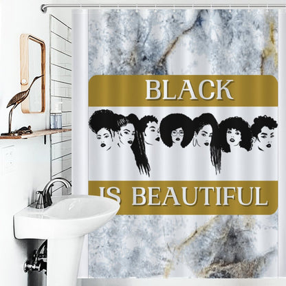 Flower Shower Curtain-66x72Inch (168x183cm)