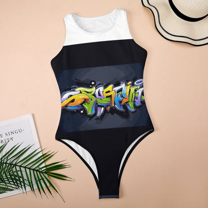 COLORFUL GRAFFITI Tank Top Bodysuit