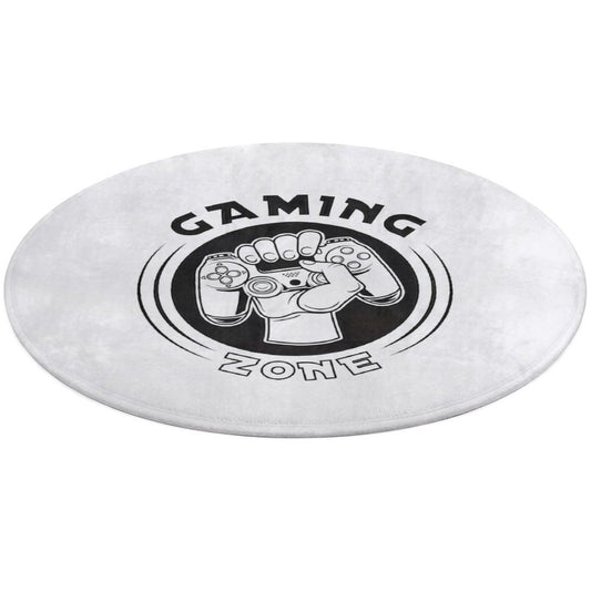 Round Coral Velvet Warm Floor Mat