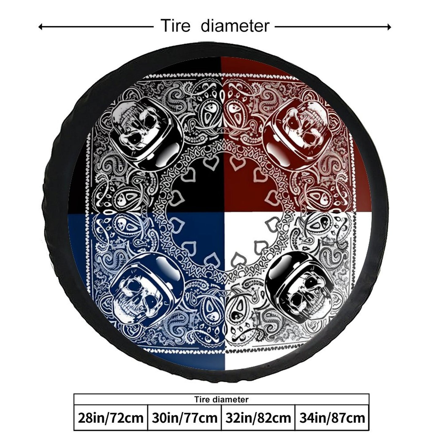 Leather Tire Cover(One-sided Printing)
