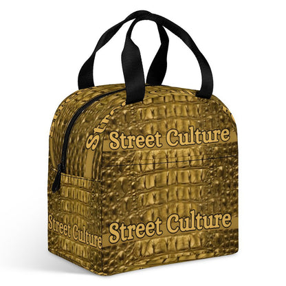STREET CULTURE Alligator Large Insulated Lunch Tote Bag for Adults (waterproof/leakproof)