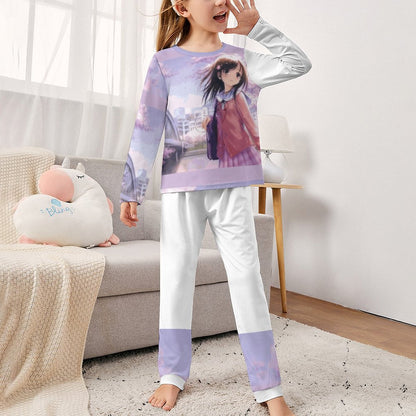 Long Sleeve Girls Nightwear JTZ (All-Over Printing)