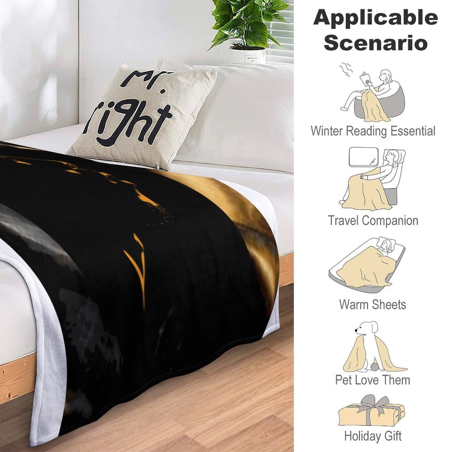 280gsm Flannel Blanket (One-sided Printing)
