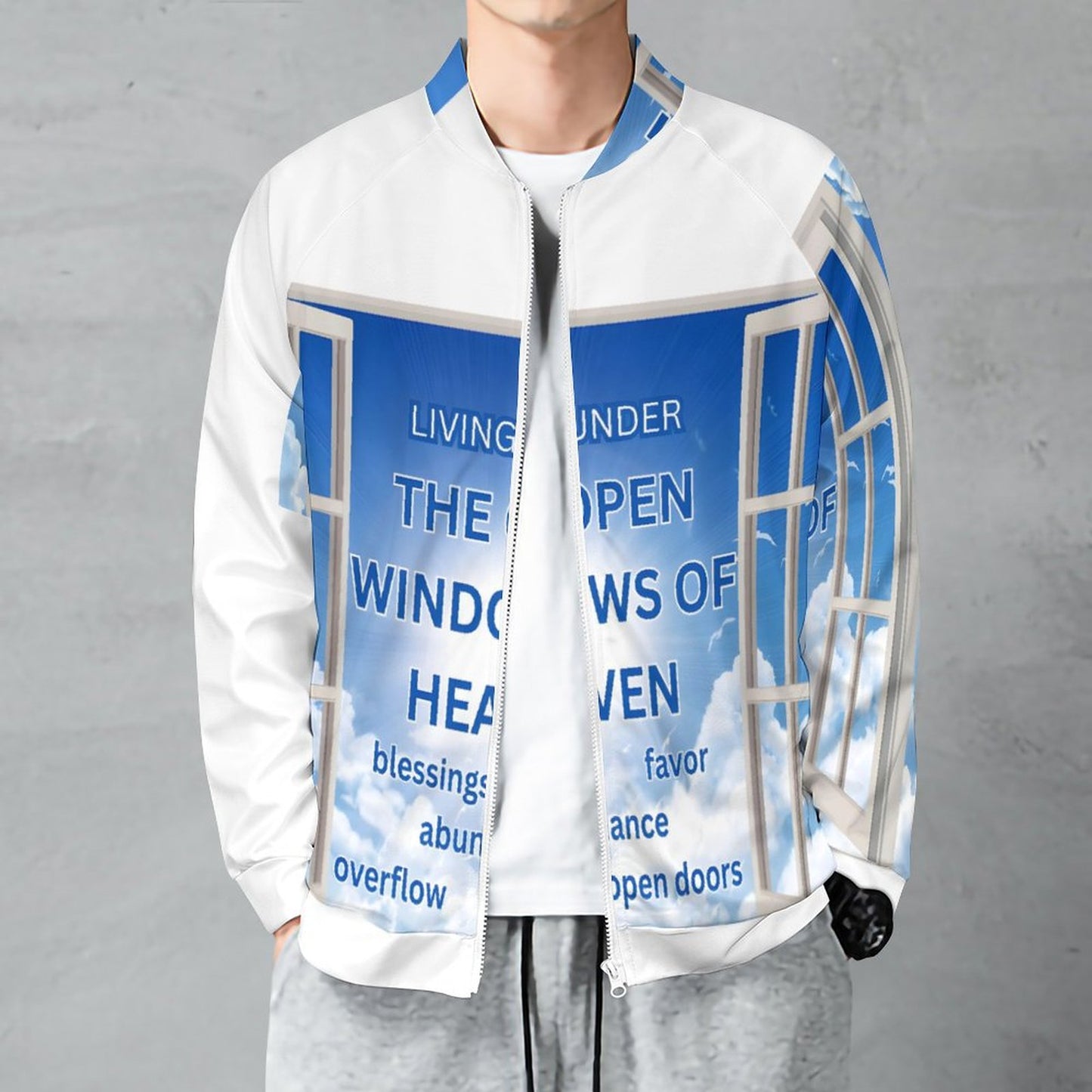 Raglan Zip-up Shirt(All-Over Printing)
