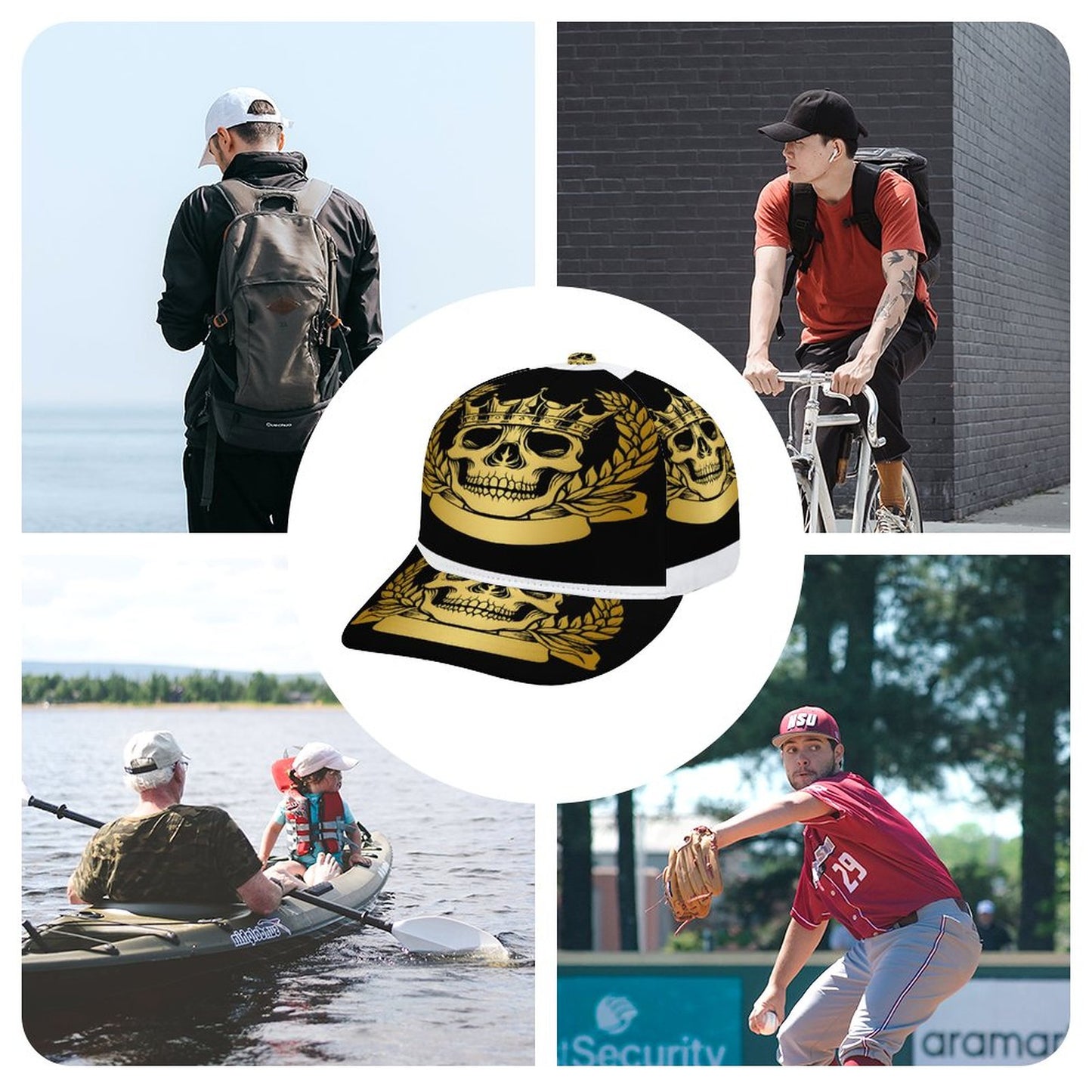 Bent Snapback Cap (All-Over Printing)