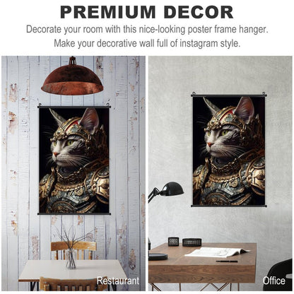 Canvas Hanging Poster with Scrolls-16"x24"/ 40x60cm-CAT WARRIOR