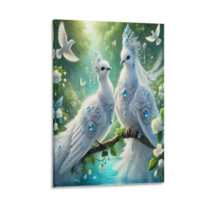 Framed Wooden Poster Hanging (Vertical 2:3)-8x12 inch