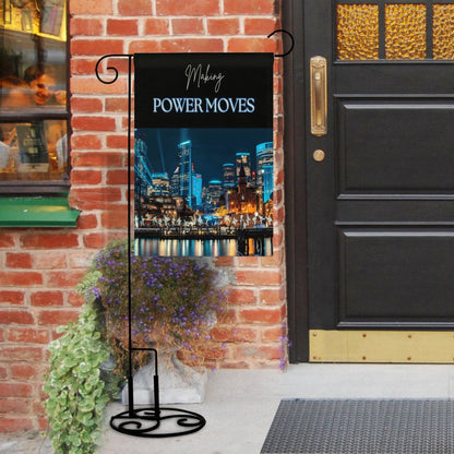 MAKING POWER MOVES Flax Garden Flag (Identical Dual-sided Printing)