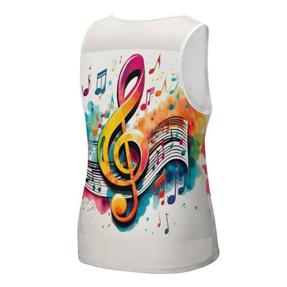 MUSIC GRAFFITI Men's Tank Top-SMALL-5XL