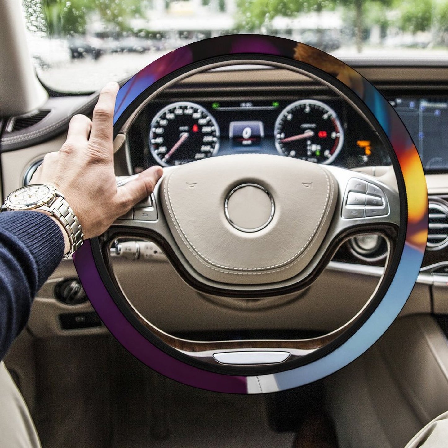Car Steering Wheel Cover