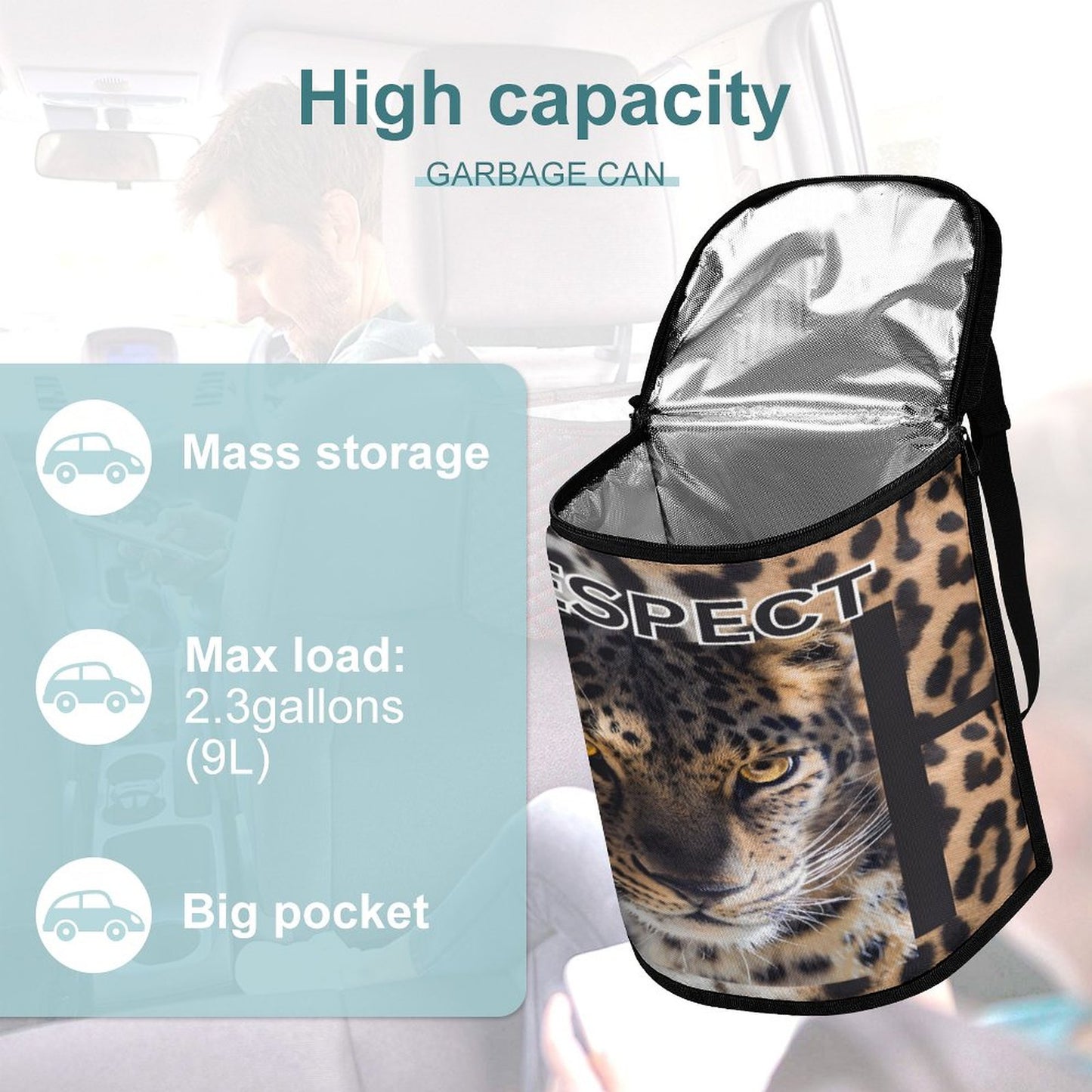 Collapsible Car Trash Bin