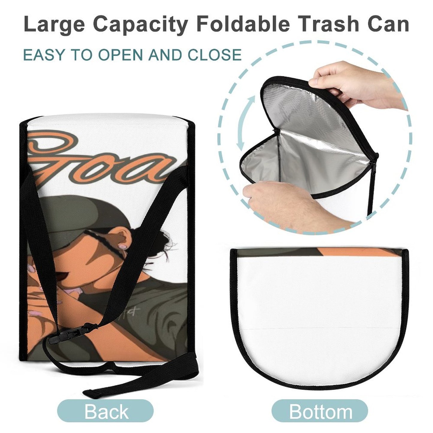 Collapsible Car Trash Bin