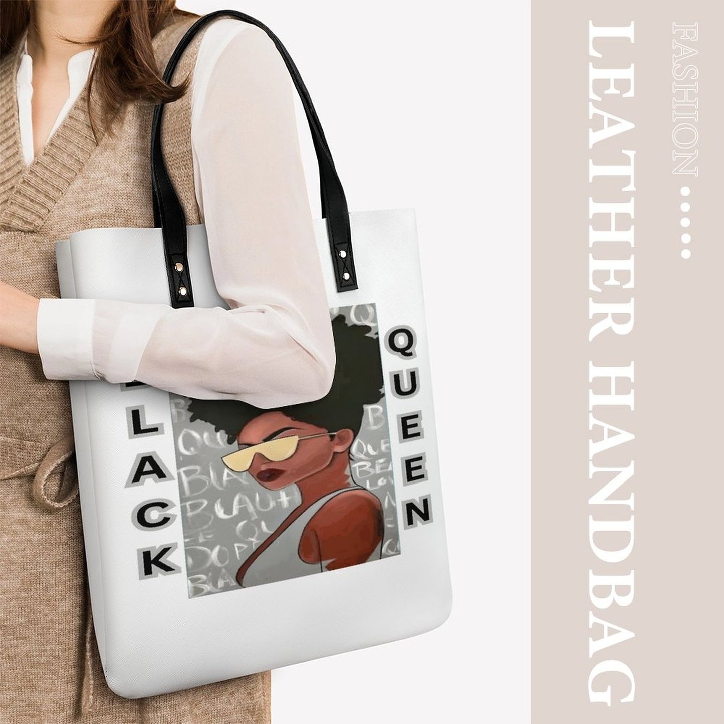 Leather Handbag(One-sided Printing)