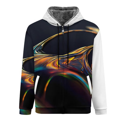 230gsm Full Zip up Hoodie with Plush Lining WZIP (All-Over Printing)