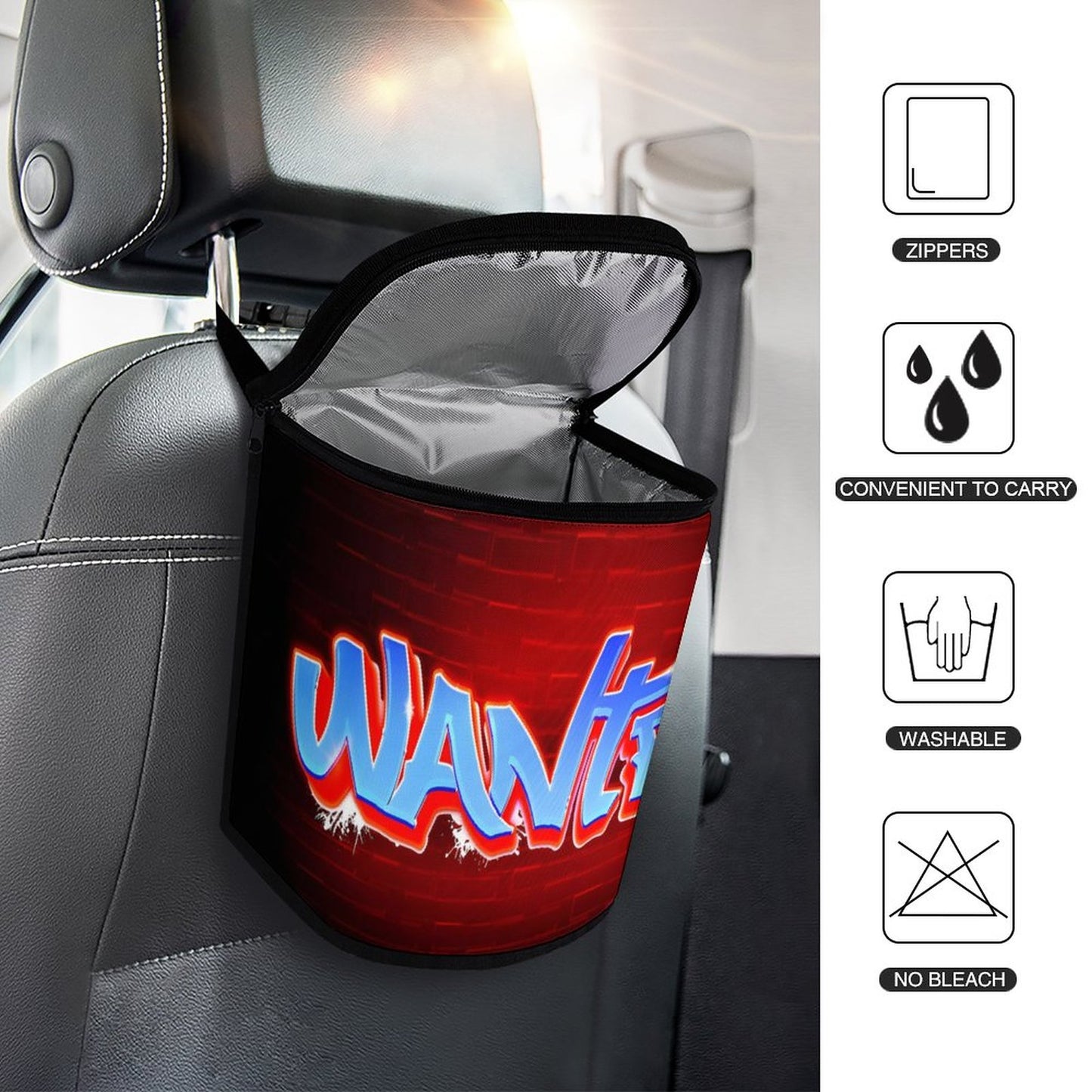 Collapsible Car Trash Bin