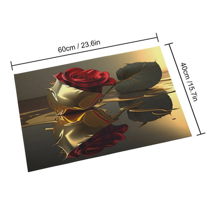 Crystal Velvet Bedroom Floor Mat