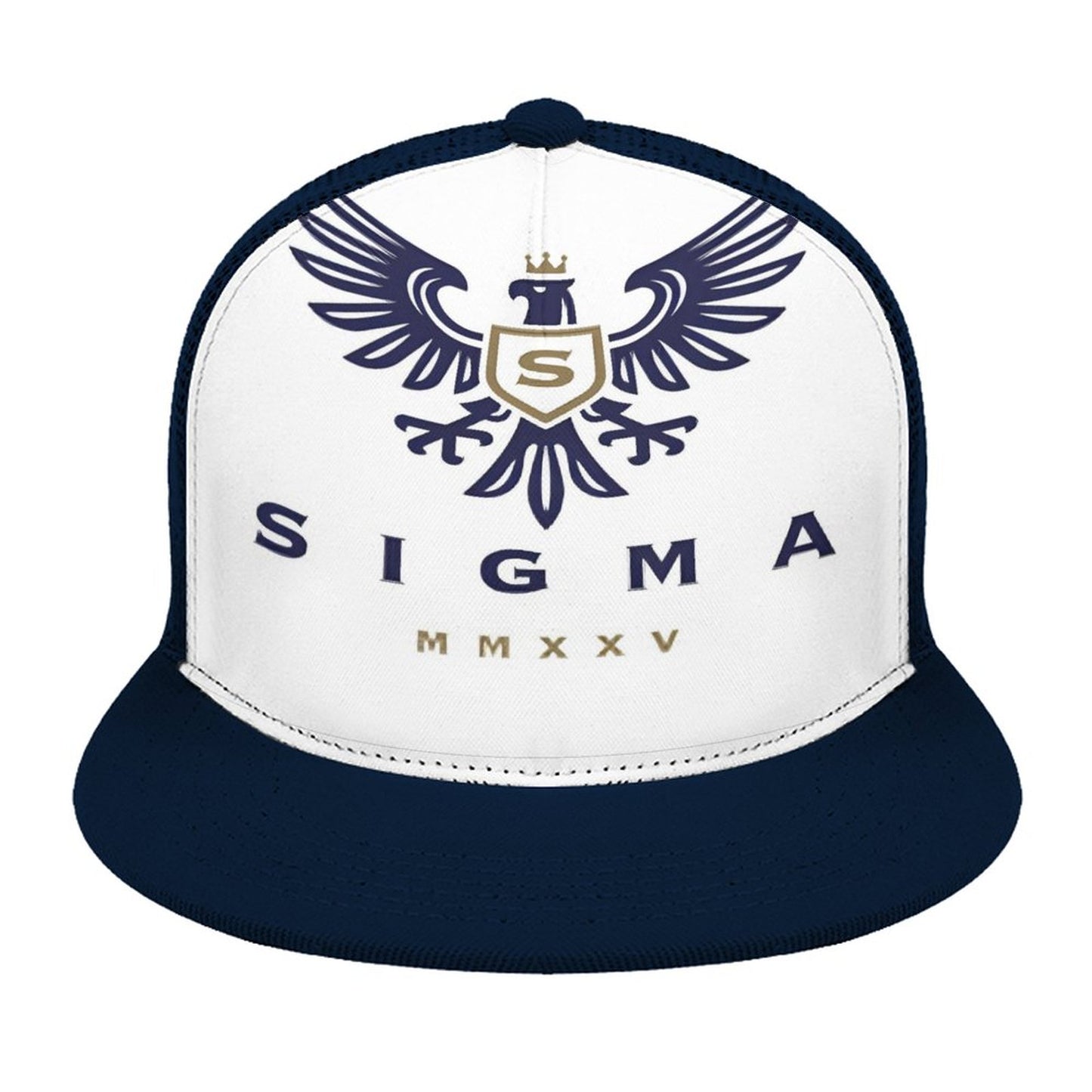 Flat Brim Trucker Hat with Fashion Frontier