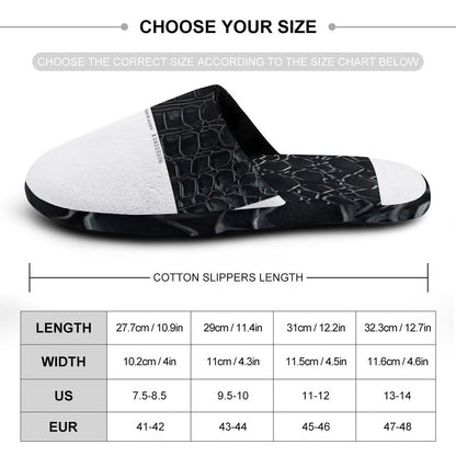 Flannel Men's Cotton Slippers