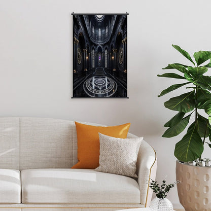 Canvas Hanging Poster with Scrolls-16"x24"/ 40x60cm