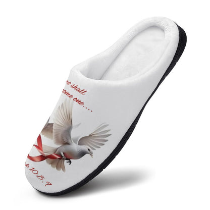 Personalized Men's Cotton Slippers (All-Over Printing)