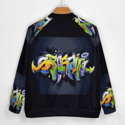 COLORFUL GRAFFITI Men's Baseball Jacket-*2XS-6XL