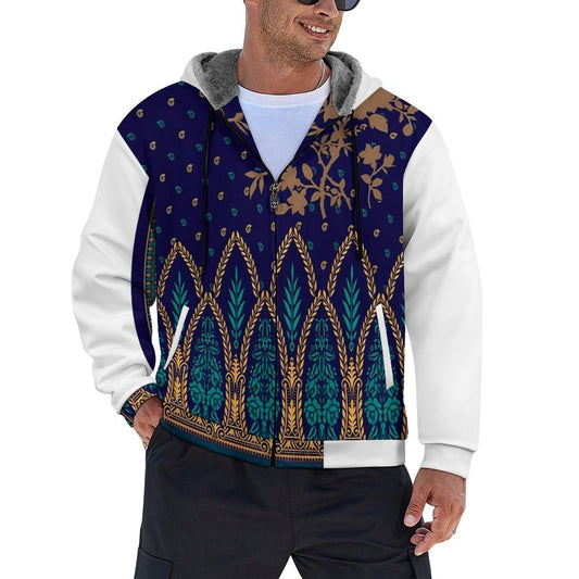 230gsm Full Zip up Hoodie with Plush Lining WZIP (All-Over Printing)