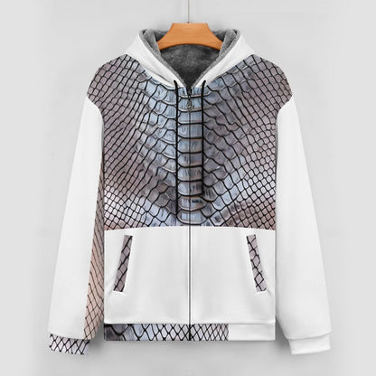 230gsm Full Zip up Hoodie with Plush Lining WZIP (All-Over Printing)