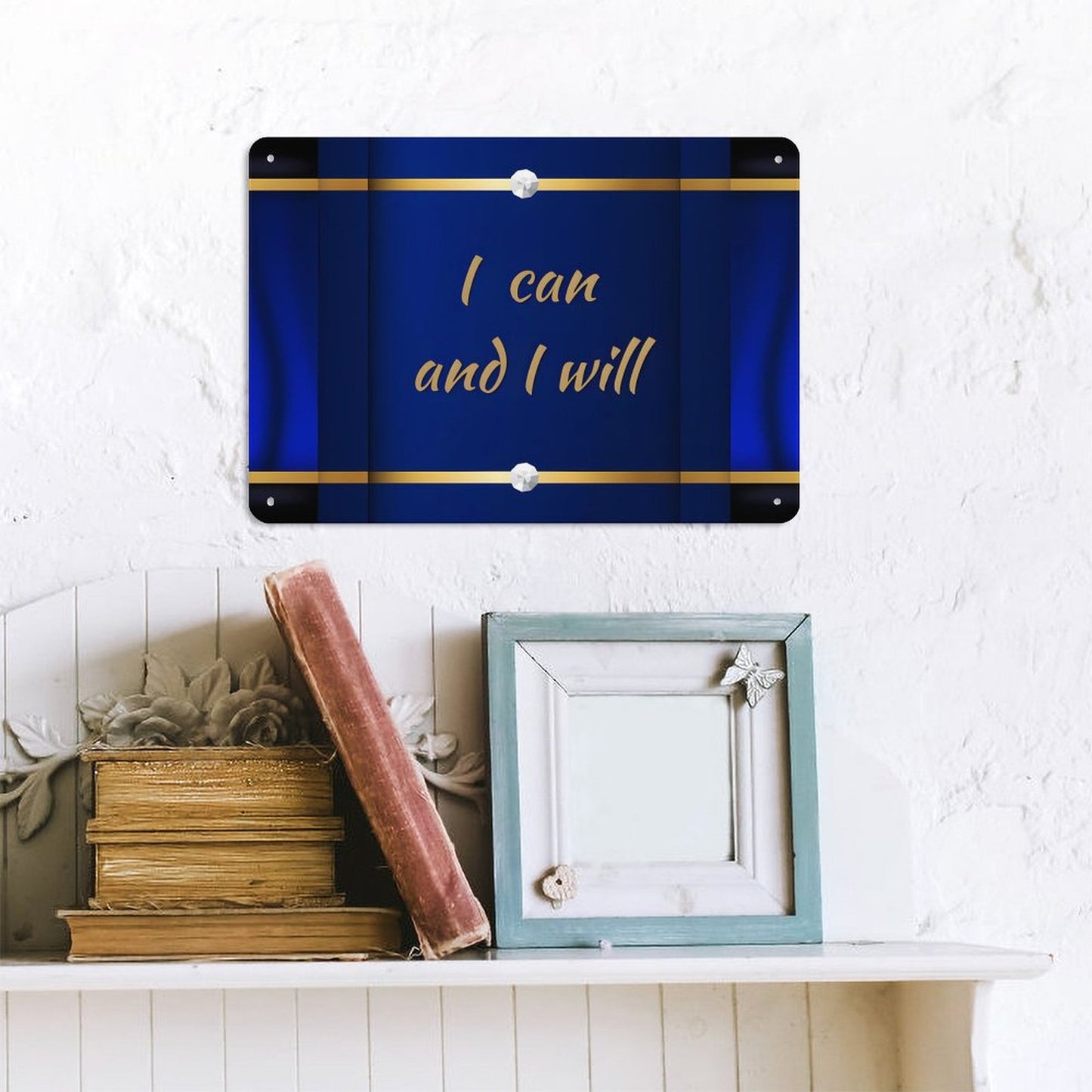 Horizontal Personalized Metal Wall Art Tin Sign-5.5"x7.9"/14x20cm