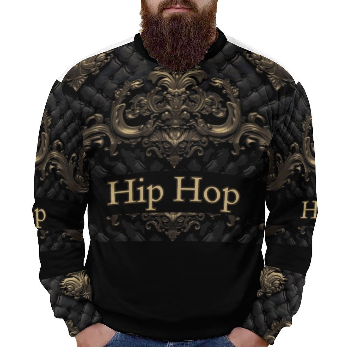250gsm Round Neck Men's Sweatshirt 4T35 (All-Over Printing)