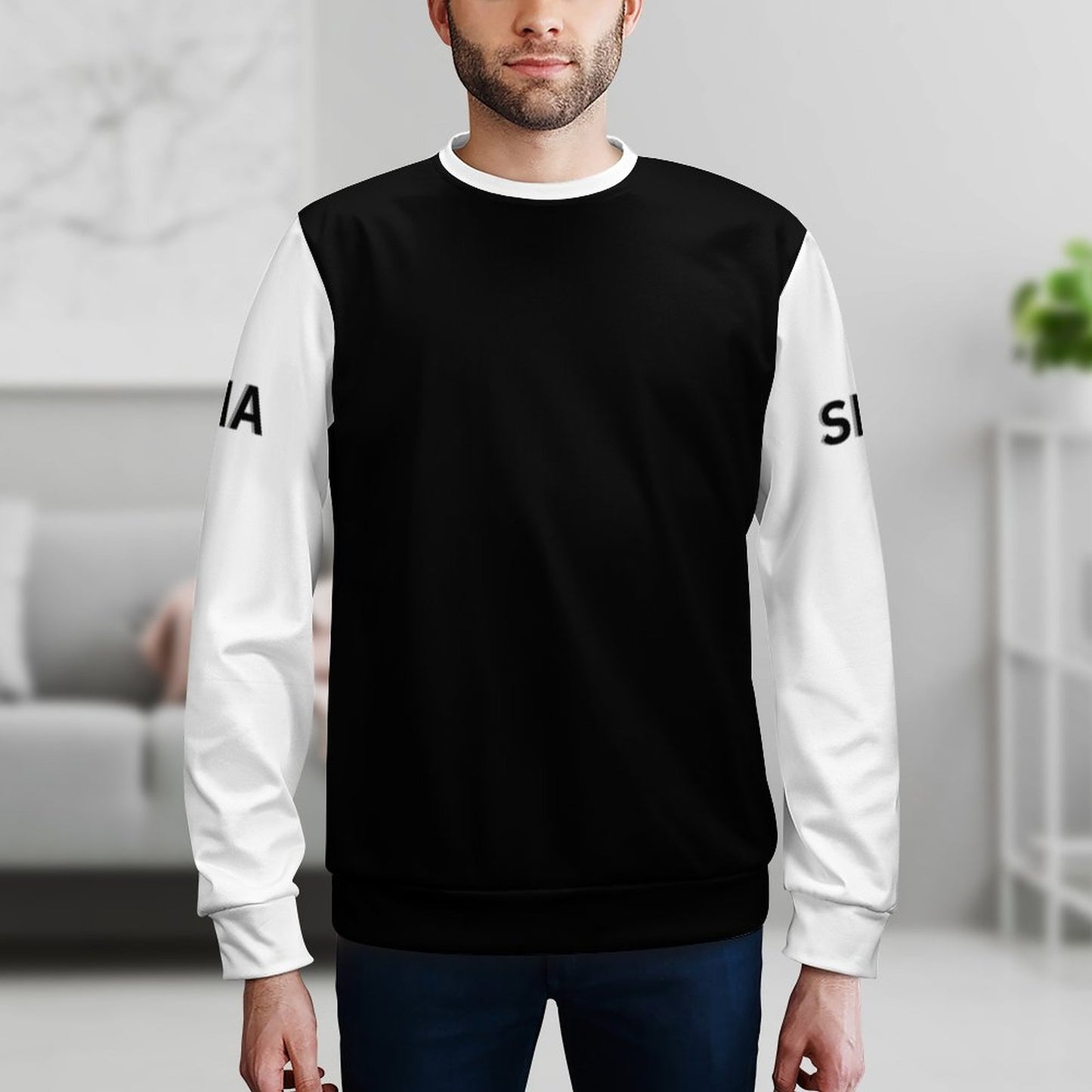 250gsm Round Neck Men's Sweatshirt 4T35 (All-Over Printing)