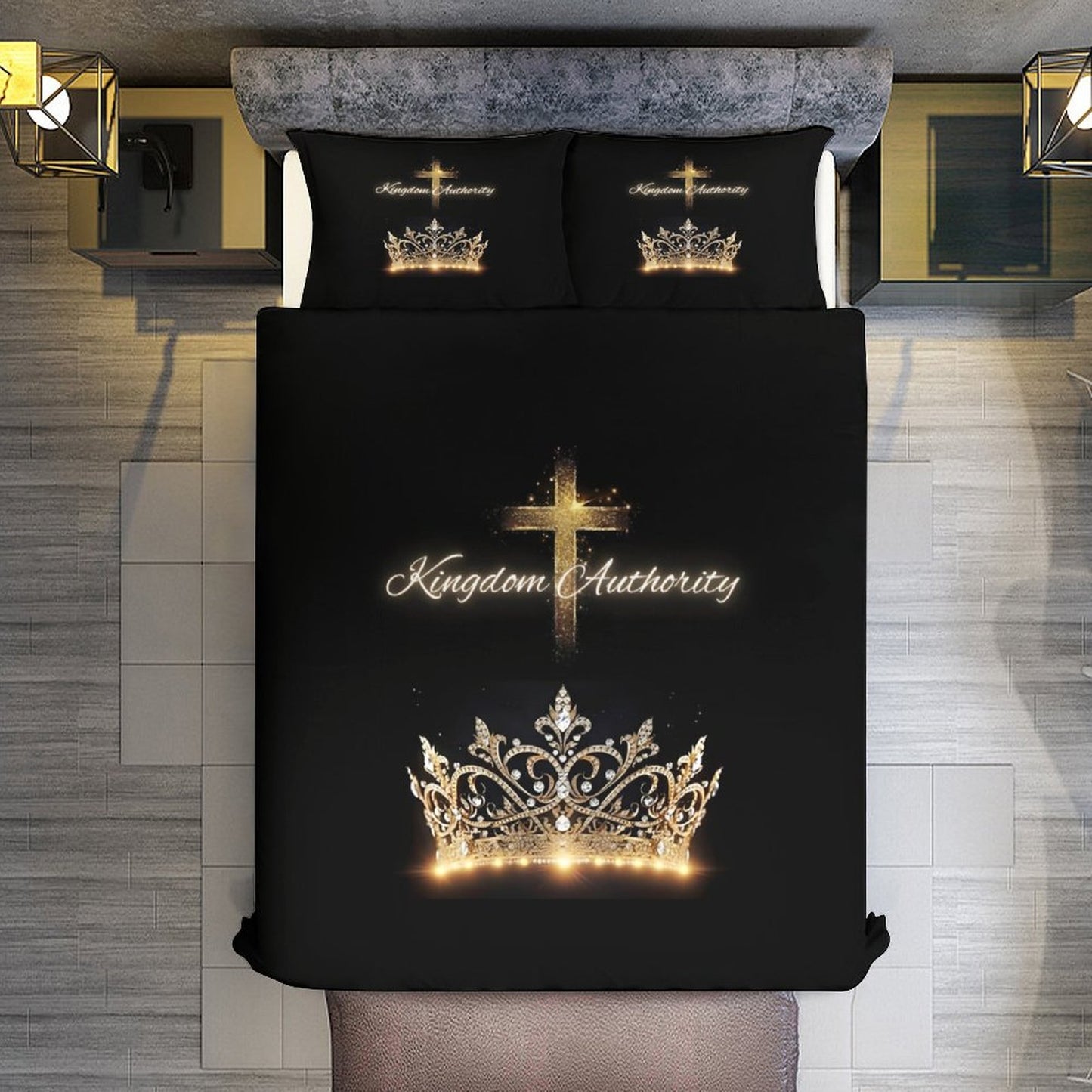 3-Piece Bedding Set-102"x90"/ 259x229cm (Dual-sided Printing)