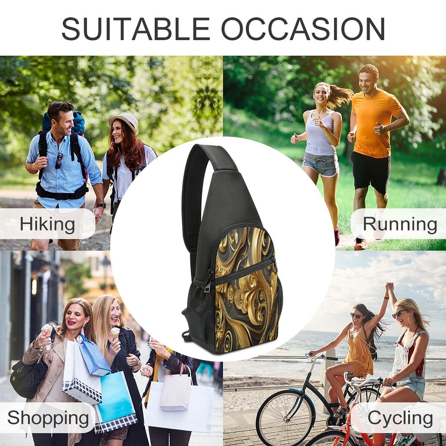 Personalized Sling Bags with Single Shoulder A002