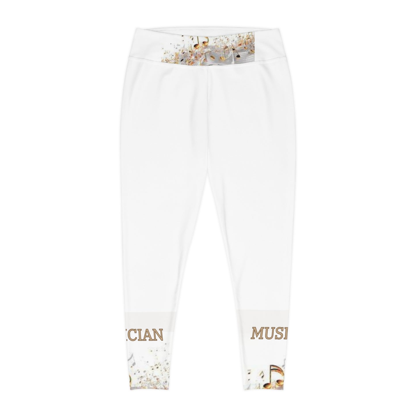 MUSICIAN In Gold Plus Size Leggings-2X-6XL