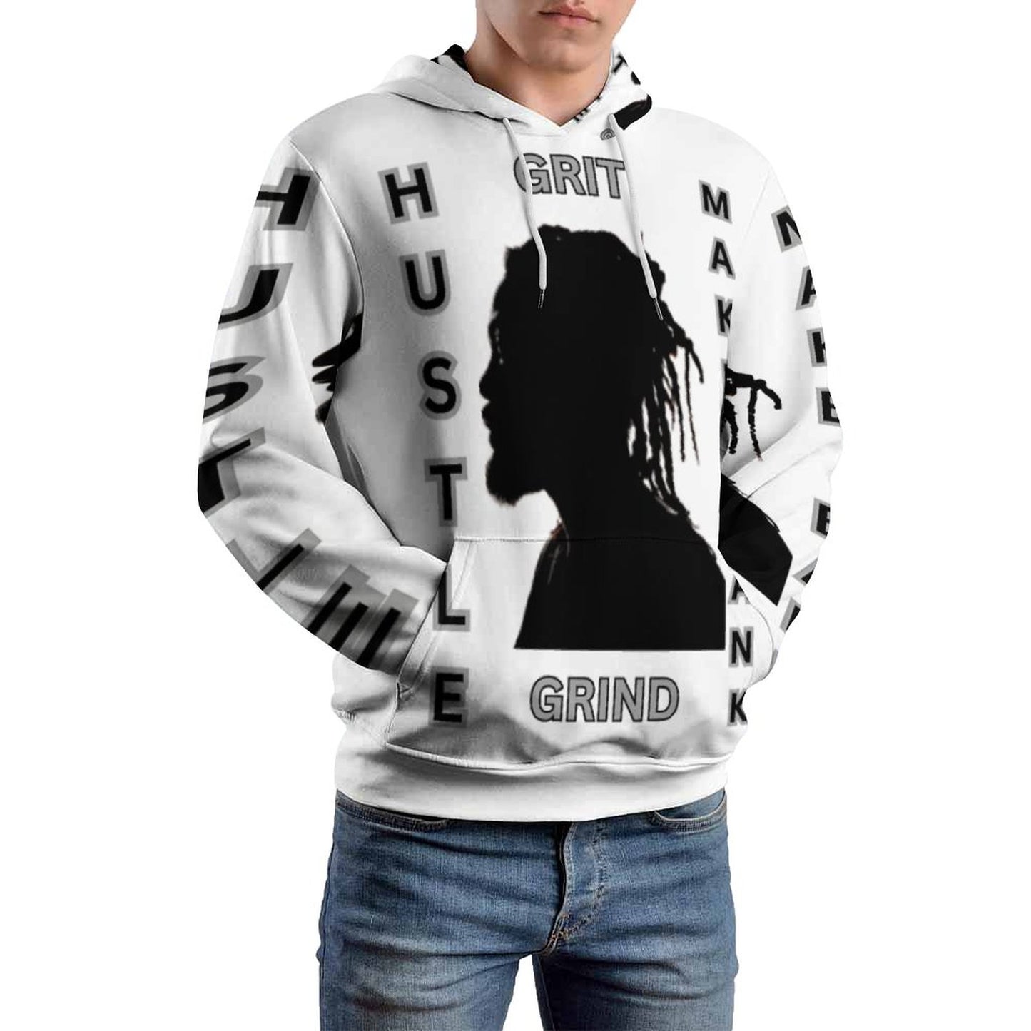230gsm Men's Cool Hoodie with Double-layer Cap (All-Over Printing)