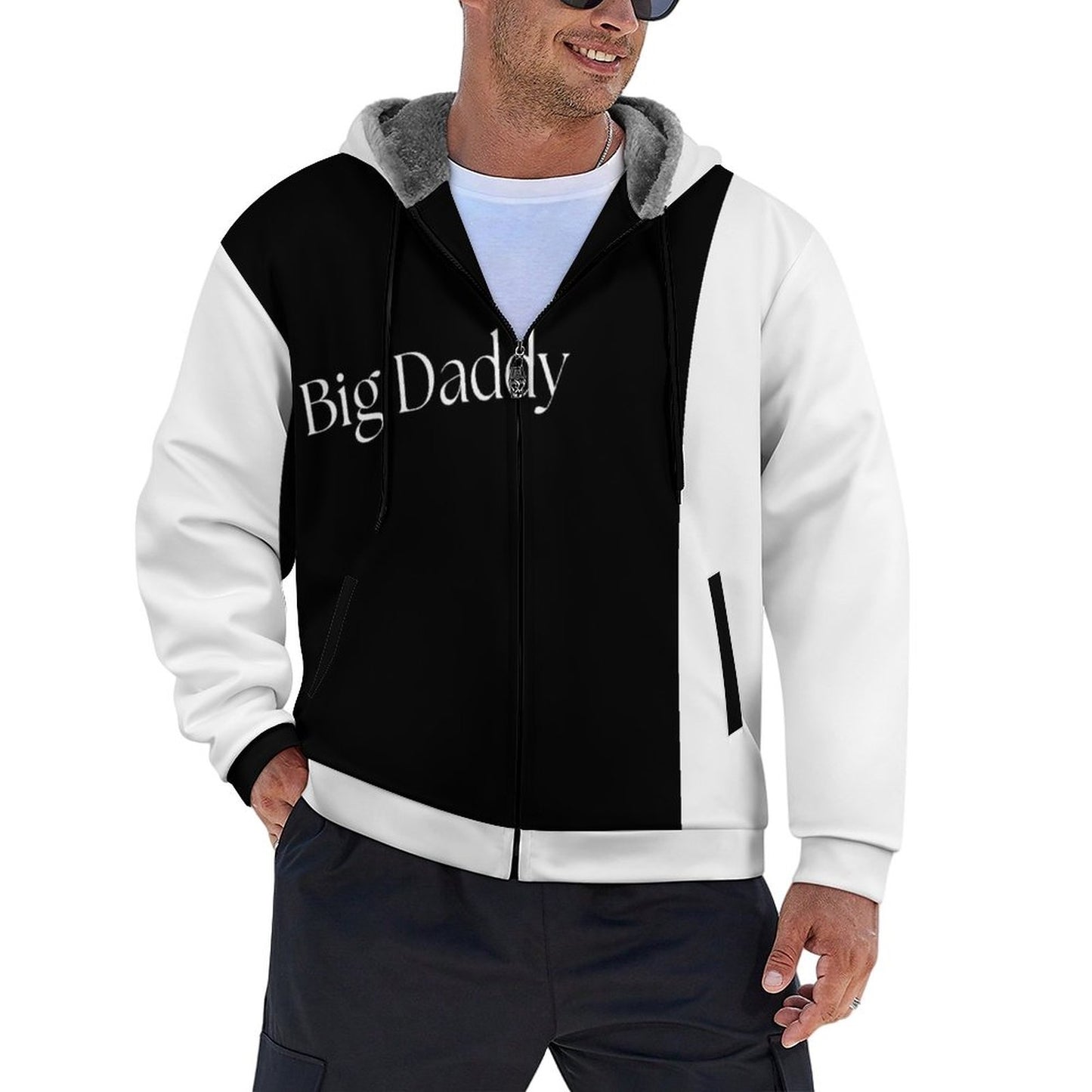 230gsm Full Zip up Hoodie with Plush Lining WZIP (All-Over Printing)