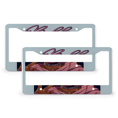 License Plate Frames with 4 Round Holes (1 Pair)