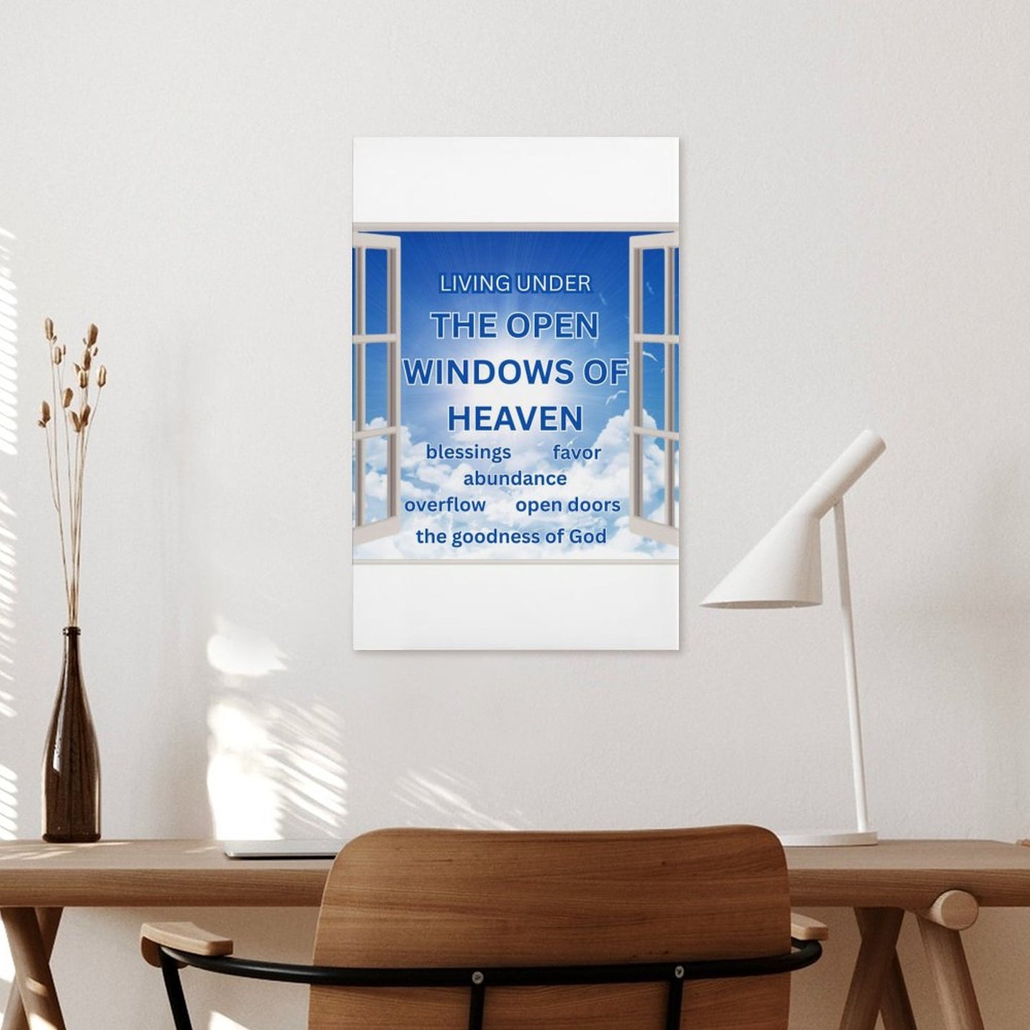 Framed Wooden Poster Hanging (Vertical 2:3)-8x12 inch