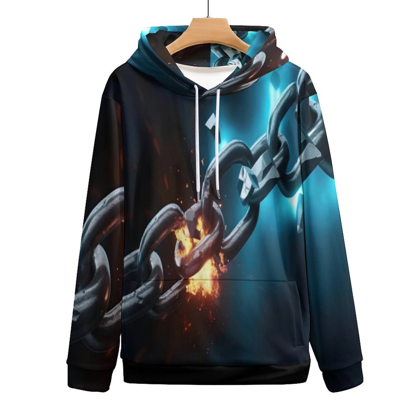 230gsm Men's Cool Hoodie with Double-layer Cap (All-Over Printing)