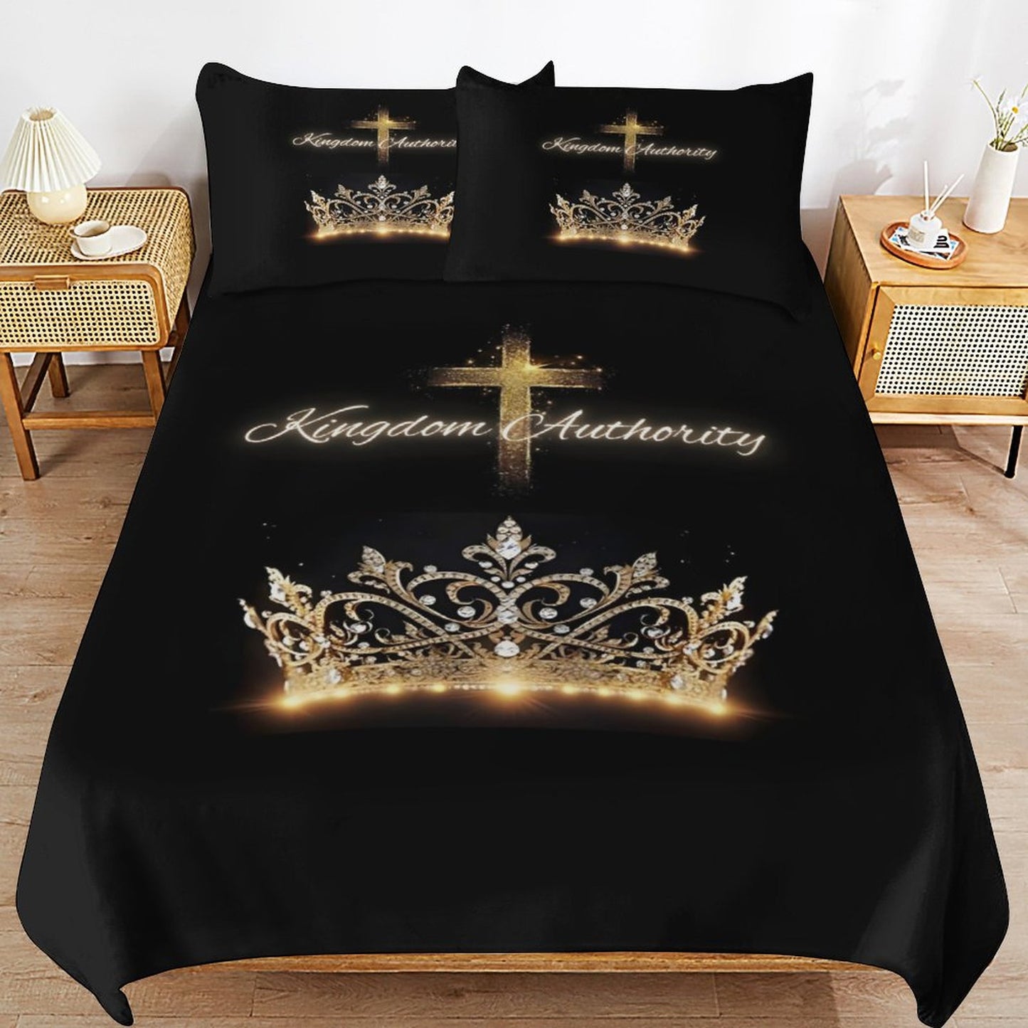 3-Piece Bedding Set-90"x90"/ 229x229cm (Dual-sided Printing)