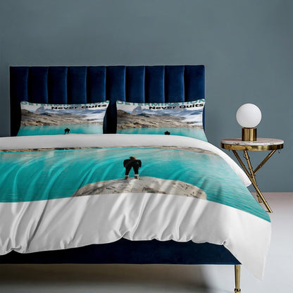 3-Piece Bedding Set-90"x90"/ 229x229cm (Dual-sided Printing)