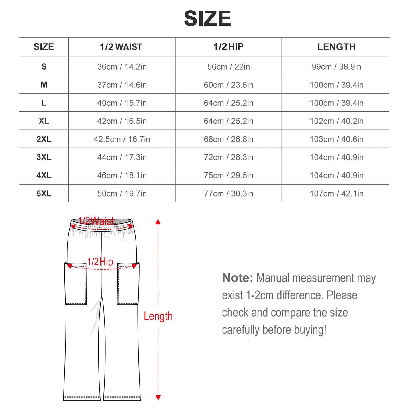 Women's Loose Fit Casual Pants(All-Over Printing)
