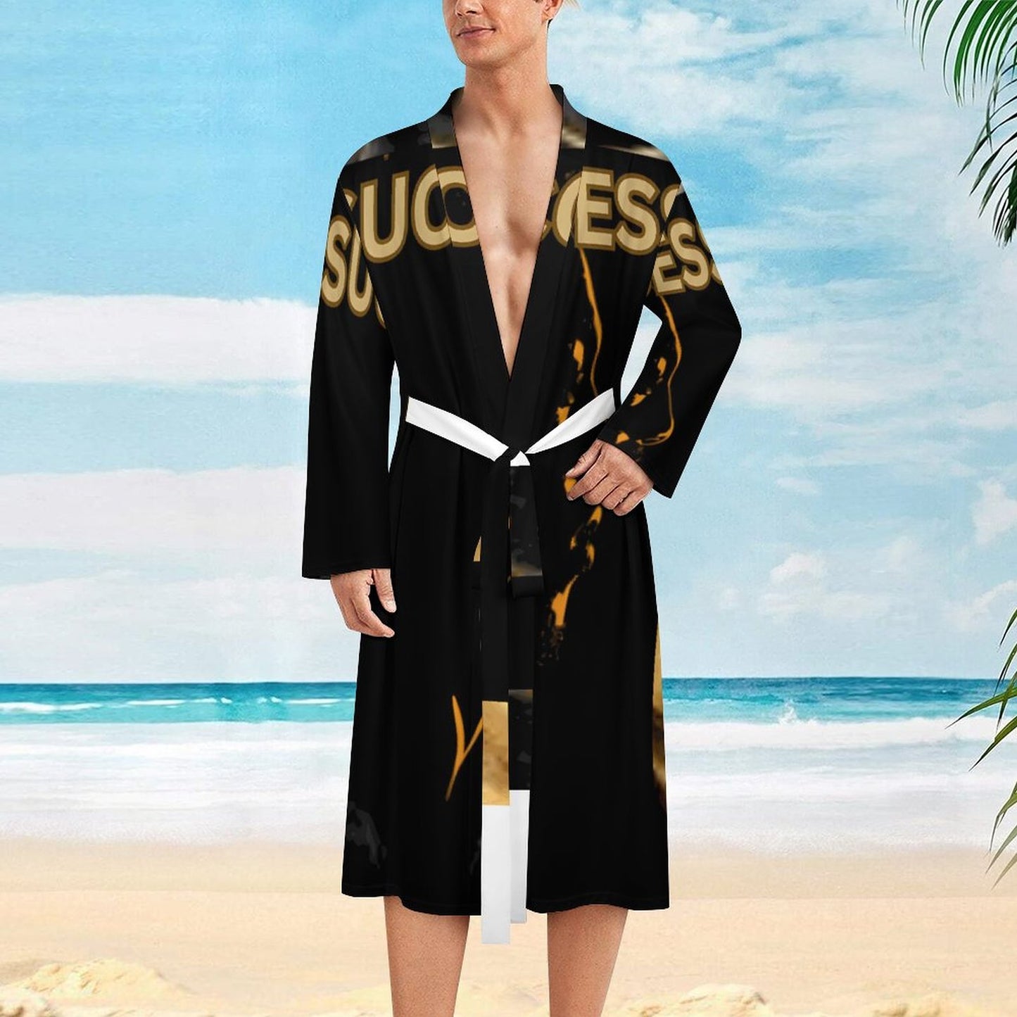 Lightweight Beach Bathrobe LM003 (All-Over Printing)