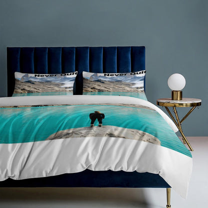 3-Piece Bedding Set-86"×70"/ 218×177cm (Dual-sidede Printing)