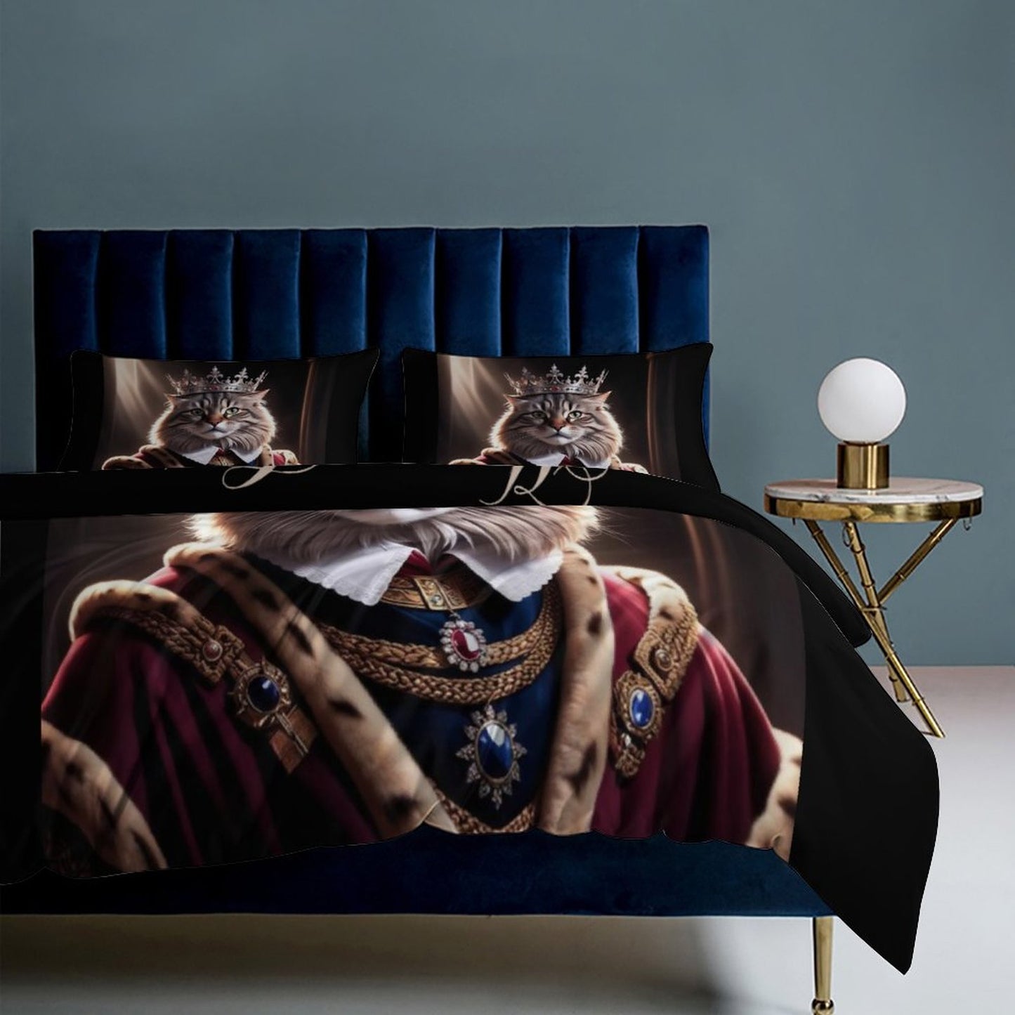 3-Piece Bedding Set-102"x90"/ 259x229cm (Dual-sided Printing)