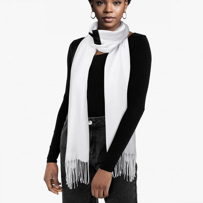 Cashmere-like Tassel Scarf (All-Over Printing)