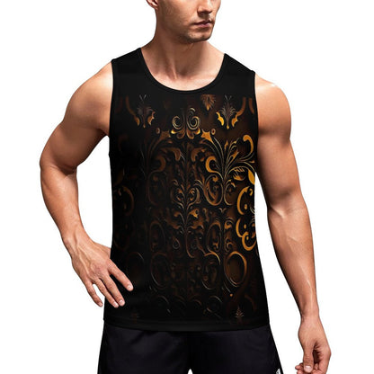 EMBEDDED BRONZE Men's Printed Vest BK (All-Over Printing)