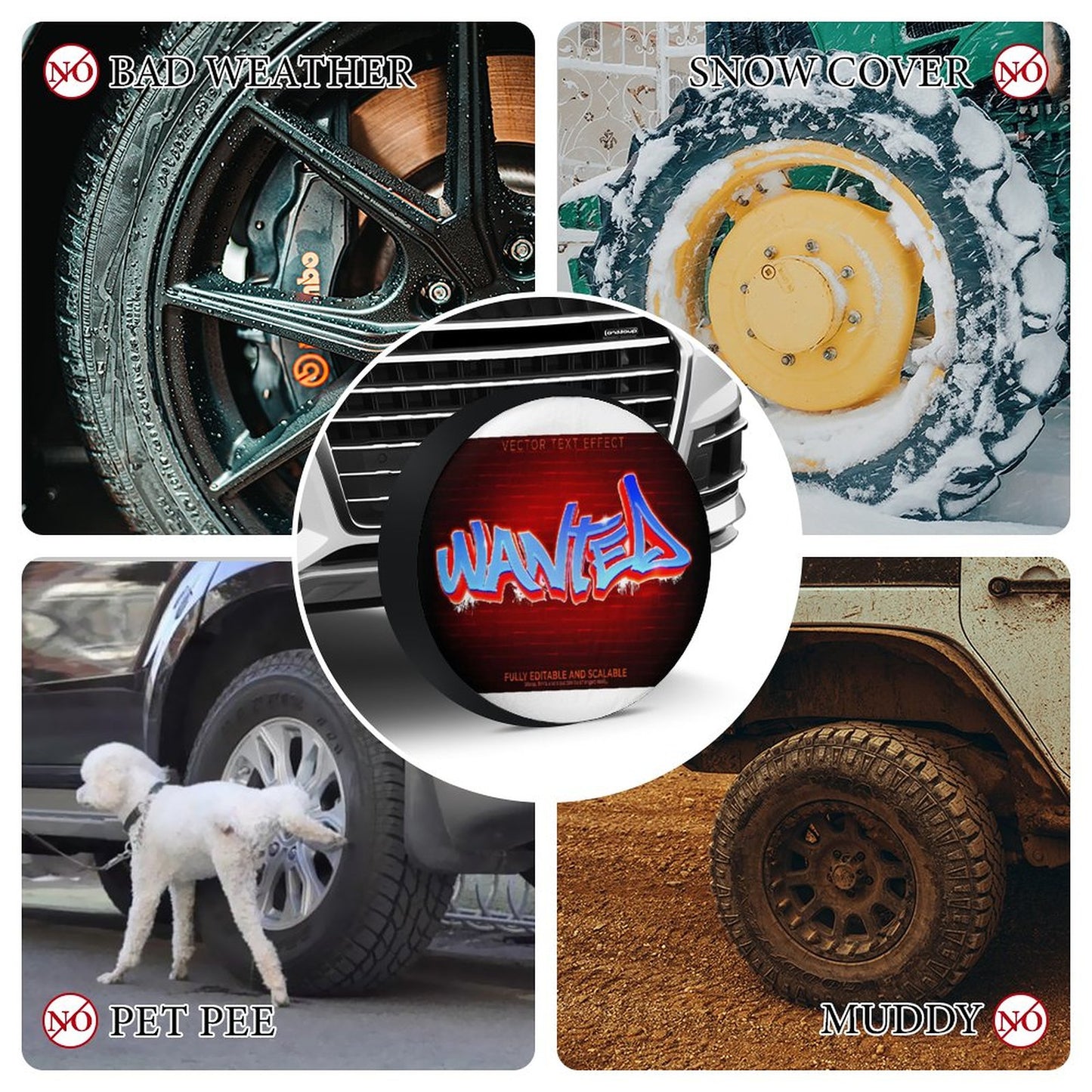Oxford Cloth Tire Cover