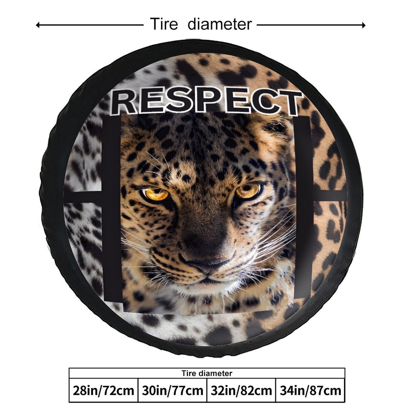 Leather Tire Cover(One-sided Printing)